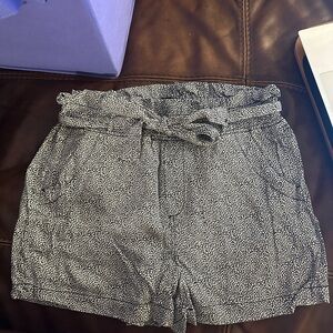 Dry Goods High Waist Black and White Shorts